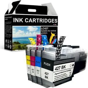 LC427 Ink Cartridges,Compatible for Brother LC427 LC427XL BK C M Y Ink Cartridges,Work for Brother HL-J6010DW MFC-J5955DW J6955DW J6957DW J6959DW Printers Combo Pack