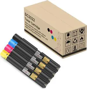 Compatible Large Capacity SC2022 Toner Cartridge Replacement for Xerox SC2020DA SC2020CPS Series Printer Ink Compatible Replacement High Yield 4Pack