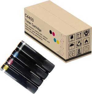 Compatible Large Capacity C4400 Toner Cartridge Replacement for Xerox APeosPort-1ll C4400 C2200 C3300 C4300 Printer Ink Replacement High Yield 4Pack