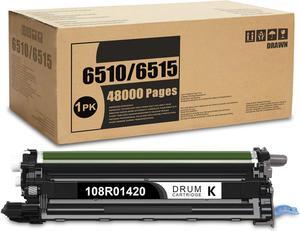 DRAWN 6510/6515 Black Drum Unit 1 Pack 108R01420 Drum Cartridge Replacement for Xerox Phaser 6510DNM 6510DN 6510DNI 6510N WorkCentre 6515DNI 6515DNM 6515DN 6515N Printer