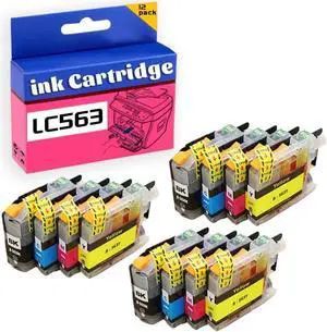 LC563 Ink Cartridge for Brother High Yield Replacement Pack,Compatible for MFC-J2310 MFC-J2510 MFC-J3520 MFC-J3720 Printer 3 Set