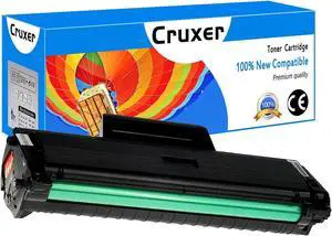 Cruxer Compatible Toner Cartridge Replacement for Samsung 104S MLT-D104S MLT-D104L use for ML-1660 ML-1675 ML-1860 ML-1865W SCX-3200 SCX-3205W SCX-3210 SCX-3217 SCX-3218 Printer (Black, 1-Pack)