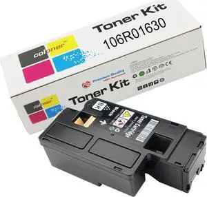 Coloner 2,000 Pages Compatible Replacement Toner Cartridges for Xerox Phaser 6010 Phaser 6000 WorkCentre 6015 Toner WorkCentre 6015V/B 6015V/N 6015V/NI 1 Pack Black 106R01630