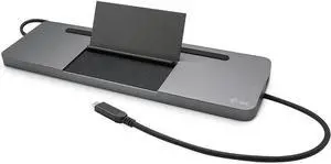 i-tec USB C Triple Display Metal Docking Station - Power Delivery 85W Metal Design Triple Display Docking Station, Ergonomic, MacOS, Windows, Linux, ChromeOS, Android 3X Monitor Laptop Station