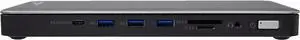 V7 Thunderbolt 4 Triple Display Docking Station - Black - Supports 8K@30Hz or 3x 4K@60Hz - Thunderbolt 4, USB, HDMI, DisplayPort, Ethernet - 96W Power Delivery