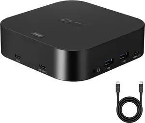 Laptop Docking Station Dual Monitor by RVP+, 13-in-1 Mac Triple Monitor USB Dock with 4K HDMI Display, Computer Dock 5Gbps USB-C/A Ports, 10-1000Mbps (082321)