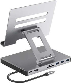 USB C Laptop Docking Station Stand HUB Aluminum Alloy Docking Station Laptop Stand HDMI-Compatible Stand USB C Docking Station PD USB3.0 4K 60HZ SD TF Slot Gigabit Ethernet USB C Laptop Docking Station Stand HUB Aluminum Alloy Docking Station Laptop Stand HDMI-Compatible Stand USB C Docking Station PD USB3.0 4K 60HZ SD TF Slot Gigabit Ethernet