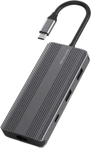 TypeC Dock HDMI-compatible2x USB Adapter 10Gbps TypeC Reader Docking Station 8-Port for Laptop Keyboards TypeC Dock HDMI-compatible2x USB Adapter 10Gbps TypeC Reader Docking Station 8-Port for Laptop Keyboards