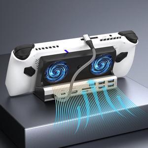 Pomya Docking Station for Steam Deck for ROG Ally, 10 in 1 Steam Deck Dock with HD Multimedia Interface 2.0 4K@60Hz, 100W USB C PD Charging, 3 USB 2.0, 2 USB3.1 Gen1, Dual Cooling Fan