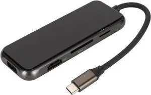 USB C Hub, 8 in 1 USB C Dongle with 4K HDMI 3 USB 3.0 USB C Data Port PD SD USB C Adapter USB C Splitter for Laptop Computer Phone