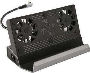 Docking Station for Steam Deck, 10 in 1 for Steam Deck Dock Docking Station for Rog Ally Dock with 5 USB 3.0 2.0 Dual Cooling Fan for HDMI2.0 4K@60HZ 100W PD Charging
