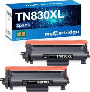myCartridge Compatible Replacement for Brother TN830XL TN830 TN-830XL Toner for Brother Printer for HL-L2460DW DCP-L2640DW HL-L2405W MFC-L2820DW HL-L2400D HL-L2480DW MFC-L2820DWXL ,TN830XL 2PK