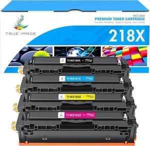 218X 218A Toner Cartridges 4 Pack: High Yield Set Compatible Replacement  218X 218A Color Pro MFP 3301fdw 3301cdw 3201dw 3301sdw Printer W2180A W2180X Ink (B/C/Y/M)