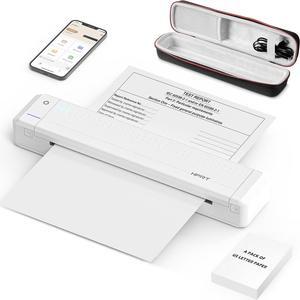 HPRT Portable Printer Wireless for Travel, Thermal Inkless Bluetooth Printer with Case, Support 8.5" X 11" US Letter, Compatible with iPhone Android MacBook Windows Laptops (Upgraded MT866)