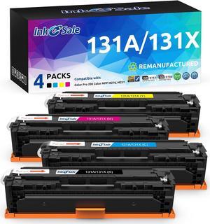 INK E-SALE Remanufactured Toner Cartridge Replacement  131A 131X CF210A CF210X CF211A CF212A CF213A Toner High Yield Set  LaserJet Pro 200 M251n M251nw M251 MFP M276nw M276n Color Printer