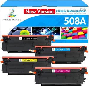 508A Toner Cartridges Set 4-Pack: 508A M553 Toner Compatible Replacement  508A 508X CF360A CF361A CF362A CF363A for M553dn M577 M553X M553N Printer Ink New Version (Black Cyan Yellow Magenta)