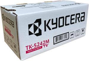 Kyocera 1T02R7BUS0 Model TK-5242M Magenta Toner Cartridge for Ecosys P5026cdw/M5526cdw, Genuine Kyocera, Up To 3000 Pages
