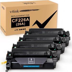 v4ink Compatible 26A CF226A Toner Cartridge Replacement  26A CF226A 26X CF226X Toner for Use with HP Pro M402n M402dn M402dw M402d MFP M426dw M426fdw M426fdn Printer (4 Pack, New Version)