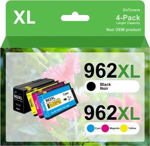 962XL Compatible Ink Cartridges Combo Pack Replacement  962 XL Works with OfficeJet Pro 9010 9020 Series, 9012 9014 9015 9016 9018 9022 9025 9026 9027 9028 9029 Printer (4 Pack)