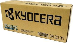 Kyocera 1T02TWCUS0 Model TK-5282C Cyan Toner Kit For use with Kyocera ECOSYS M6235cidn, M6635cidn and P6235cdn A4 Multifunctional Printers; Up to 11000 Pages Yield at 5% Average Coverage