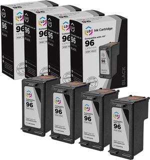 LD Products Remanufactured Compatible Replacements  96 Ink Cartridges HY (4 Pack - Black) Compatible with The Following HP Printers DesignJet 5940, 5940xi