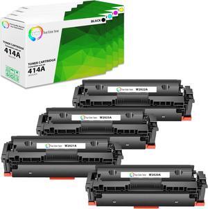TCT Premium Compatible Toner Cartridge Replacement  414A W2020A W2021A W2022A W2023A works with HP Color LaserJet Pro M454, MFP M479 Printers (Black, Cyan, Magenta, Yellow) - 4 Pack
