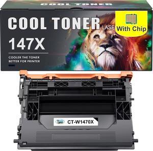 Cool Toner Compatible Toner Cartridge Replacement  147X W1470X 147A W1470A for Enterprise M610n M611dn M611x M612dn M612x MFP M634h M635fht M635h M636fh Printer High Yield Ink (Black, 1Pack)