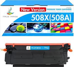 508X 508A CF361X CF361A M553: Toner Cartridges High Yield Compatible Replacement  508X 508A 508 CF361X CF361A Cyan New Version for Enterprise M553N M553X M553dn M577 Printer Ink (1-Pack)