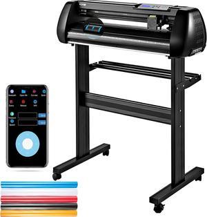 VEVOR Vinyl Cutter, 28inch Vinyl Cutter Plotter with Stand, Adjustable Speed Force for Sign Making Vinyl Plotter, SignMaster Software Vinyl Tape Tools Vinyl Printer Available with COM/USB/Bluetooth