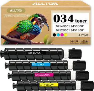 CRG-034 034 Toner Cartridge 9454B001 9453B001 9452B001 9451B001 Toner Cartridge Replacement forcanon ImageClass MF810Cdn MF820Cdn Printer(4-Pack)