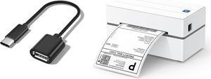 MUNBYN Shipping Label Printer and USB to USB-C Cable for Label Printer 941 130 129