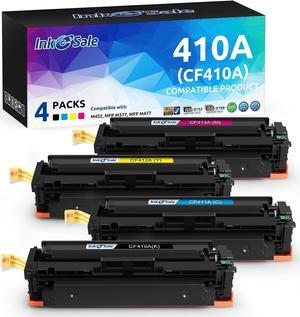 INK E-SALE Remanufactured 410A Toner Cartridge Replacement  410A CF410A CF410X Toner Set  Pro MFP M477 M452 M477fdn M477fdw M477fnw M452dn M452dw M452nw M377dw Printer 4-Pack Color Combo