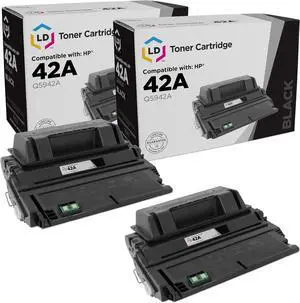 LD Products Replacement Toner Cartridge Compatible with HP 42A Q5942A (Black 2Pk) Compatible with LaserJet 4250, 4250tn, 4350n, 4250dtn, 4350, 4350tn, 4250dtnsl, 4350dtn, 4250n, 4350dtnsl, 4240, 4240n