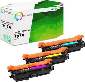 TCT Premium Compatible Toner Cartridge Replacement  507A CE401A CE402A CE403A works with HP LaserJet Enterprise M551 M575, Pro M570 M570DW Printers (Cyan, Magenta, Yellow) - 3 Pack