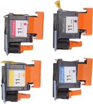 4 Pcs Printhead Printer Head Magenta Black Cyan Yellow Print Head Replacement  Designjet 100 110 111 500 510 800 813 850