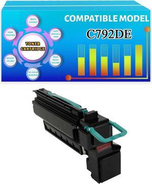 Compatible C792X1KG C792X1CG C792X1MG C792X1YG Toner Cartridge Replacement for Lexmark C792DE C792DHE C792DTE C792E Printer (with Chip) Magenta