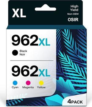 OSIR 962XL Ink Cartridges Combo Pack Compatible Ink 962 962 XL Black and Color High Yield Work with HP OfficeJet Pro 9010 Series Ink Cartridges 9015 9020 9018 9025 Printers 4 Pack