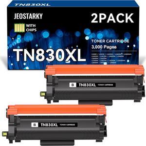 TN830XL Toner Replacement for Brother TN830XL TN830 XL Toner use with HL-L2460DW HL-L2405W HL-L2400D HL-L2480DW MFC-L2820DW MFC-L2820DW XL DCP-L2640DW Printer (Black,2 Pack)