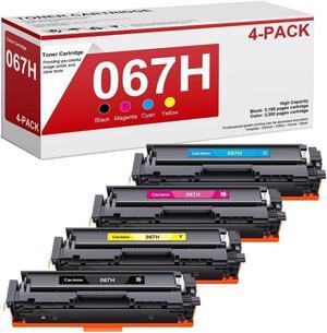 067H 067 Toner Cartridge Set MF656cdw High Yield for Canon 067 Toner Cartridge Set Toner 067 067H Compatible with Canon imageCLASS MF656cdw Toner MF654cdw MF653Cdw LBP633Cdw, 4 Pack CRG-067H CRG-067