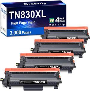 TN830XL Toner for Brother Printer TN830 Replacement for Brother TN830XL TN-830 XL TN830 Black for HL-L2460DW DCP-L2640DW LMFC-L2820DW L2820DWXL 2405W L2400D L2480DW Brother Toner TN830 XL/V/R,4P