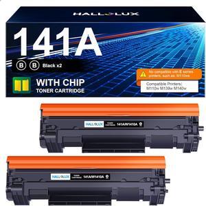 141A Toner Cartridge Compatible Replacement  141A Black Laserjet Toner Cateridge W1410A for Laserjet M110w MFP M139w M140w Printer(Black 2 Pack)