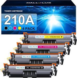 210A Toner Cartridges 4 Pack W2100A 210X Replacement  210A 210X W2100A W2100X (with Chip) Compatible with Color MFP 4301fdw 4301fdn Pro 4201dw 4201dn Series Printer Toner (B/C/Y/M)