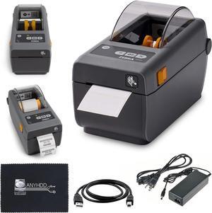 ZD411 (ZD410 Replacement) ZD4A022-D01M00EZ Zebra Label Printer - Direct Thermal Label Printer with USB Host and Modular Connectivity, Includes Power Adapter + USB 2.0 Cable + Microfiber Cloth