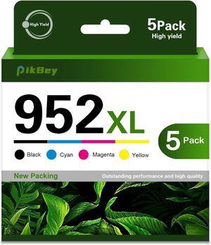 952XL Ink Cartridge Combo Pack (5-Pack, 2Black/1Cyan/1Magenta/1Yellow) Compatible 952XL 952 Ink Replacement  952 952XL OfficeJet Pro 7740 8710 8210 8715 8720 8702 Printer
