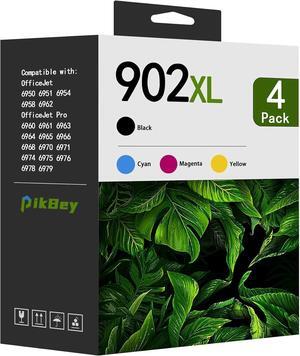 902XL 902 XL High Yield Ink Cartridges (Black Cyan Magenta Yellow) 4-Pack Compatible 902 XL Ink Cartridges Replacement  902XL OfficeJet Pro 6960 6968 6970 6976 6971 OfficeJet 6950 6951 Printers