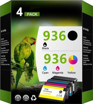 936 936e 936xl 936 XL Ink Cartridges Replacement  936 936e 936 XL 936xl Ink Cartridges  Printers Combo Pack Works with OfficeJet 9120 OfficeJet Pro 9110 9120 9130 (4-Pack)