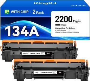 134A Toner Cartridge 2-Pack with Chip Compatible 134A W1340A 134X W1340X  Laserjet M209dw MFP M234dw M234sdn M234sdw Printer M209dwe M234dwe M234sdwe ink Laser All-In-One Copier Black M234