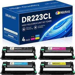 DR223CL Drum Unit Set 4-Pack Replacement for Brother DR-223CL MFC-l3710CW MFC-L3770CDW MFC-L3750CDW HL-L3270CDW HL-L3290CDW Printer Drum (1BK/1C/1M/1Y)