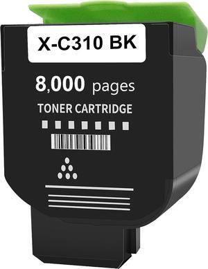 Black Toner for Xerox C315 C310 Printer,8,000 Pages High Capacity Ink Cartridge Replacement 006R04364 Code Compatible 006R04356 Standard Capacity C310/DNI C315/DNI Color Multifunction Printer(Black)