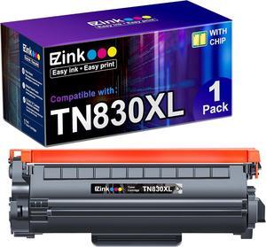 E-Z Ink Compatible Toner Cartridge Replacement for Brother TN830 TN830XL TN 830 Toner Cartridges to use with HL-L2460DW DCP-L2640DW HL-L2400D HL-L2480DW HL-L2405W MFC-L2820DW Printer (1 Black)